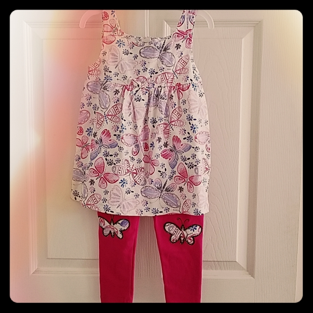 Toughskins toddler girl 2 pc set